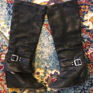 Vincent Camuto knee high wedged boots